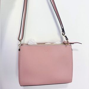 Lo & Sons pink Pearl bag in Saffiano Leather
